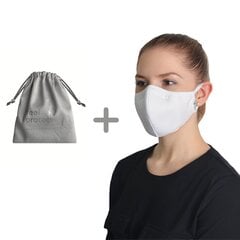 Atkārtoti lietojama sejas maska 1016 Ergo Plus, balta, un uzglabāšanas maisiņš cena un informācija | Pirmā palīdzība | 220.lv