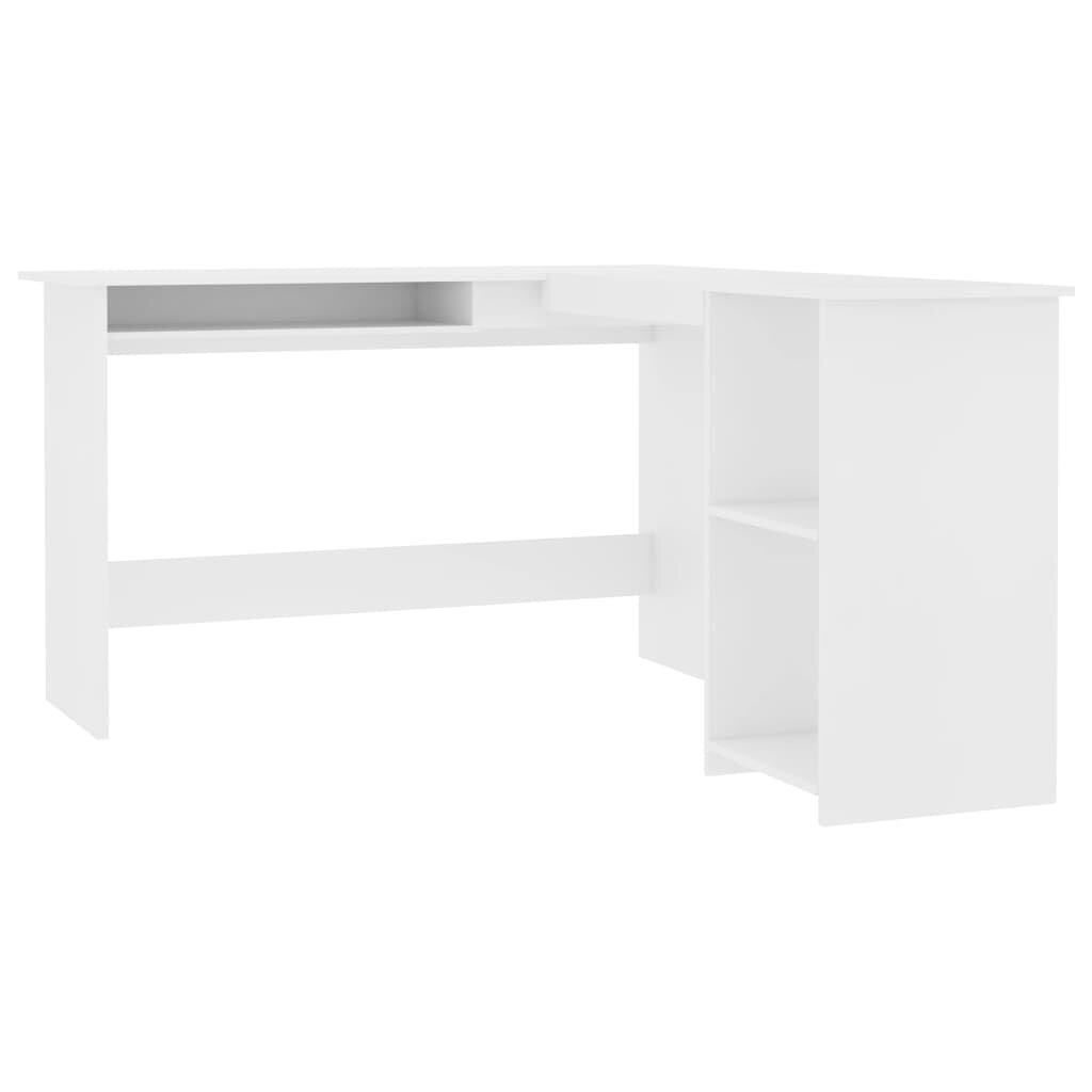 Stūra galds, balts cena un informācija | Datorgaldi, rakstāmgaldi, biroja galdi | 220.lv