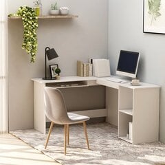 Stūra galds, balts cena un informācija | Datorgaldi, rakstāmgaldi, biroja galdi | 220.lv