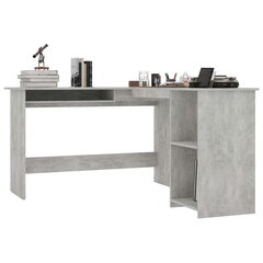Угловой стол, серый цена и информация | Компьютерные, письменные столы | 220.lv