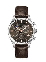 Мужские часы Certina коллекция ds 8 gent кварцевые C033.450.16.081.00, коричневые цена и информация | Мужские часы | 220.lv