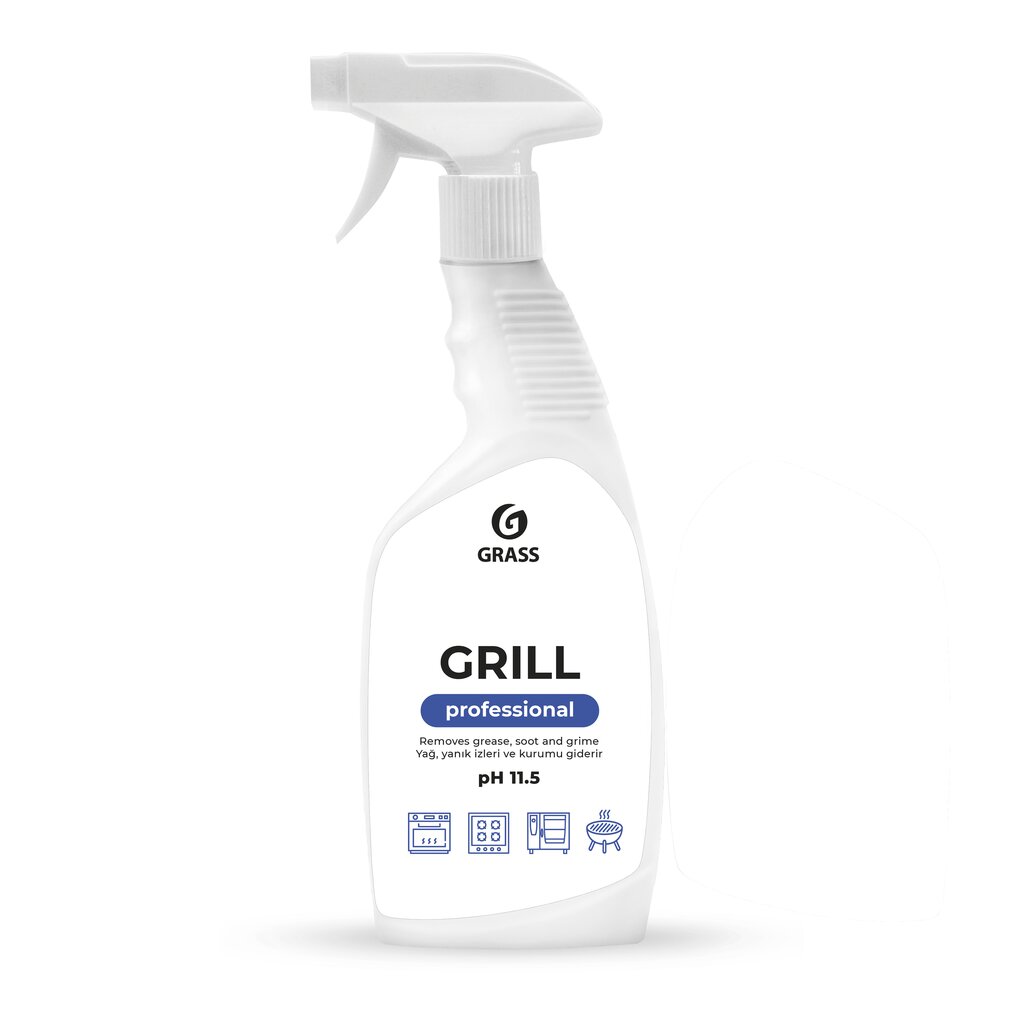 Līdzeklis piedegušiem taukiem GRILL PROFESSIONAL 600ml цена и информация | Tīrīšanas līdzekļi | 220.lv