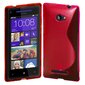 Telone Back Case S-Case gumijots telefona apvalks HTC 8S A620e Sarkans cena