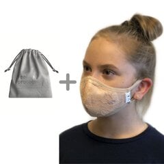 Atkārtoti lietojama sejas maska bērniem 1016/FK Ergo Plus, apceptas mandeles, un uzglabāšanas maisiņš cena un informācija | Pirmā palīdzība | 220.lv