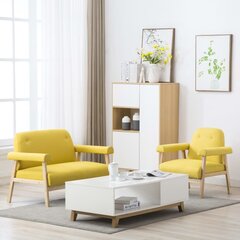 Диванный комплект, желтый цена и информация | Комплекты мягкой мебели | 220.lv
