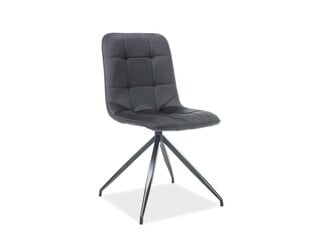 2-u krēslu komplekts Signal Meble Texo, melns cena un informācija | Virtuves un ēdamistabas krēsli | 220.lv