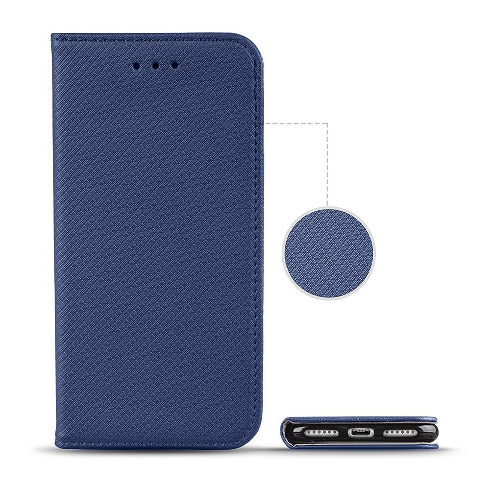Hallo Smart Magnet Book Case Grāmatveida maks telefonam Samsung Galaxy A12 Zils цена и информация | Telefonu vāciņi, maciņi | 220.lv