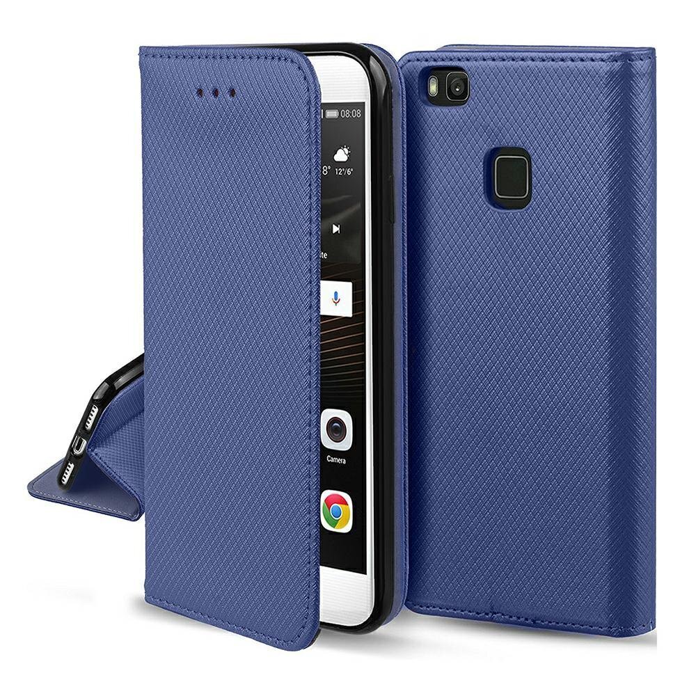 Hallo Smart Magnet Book Case Grāmatveida maks telefonam Samsung Galaxy A12 Zils cena un informācija | Telefonu vāciņi, maciņi | 220.lv