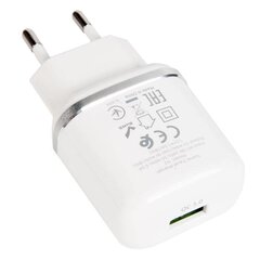 Hoco N3 tīkla lādētājs USB / 18W / 3A / Quick Charge 3.0 / balts cena un informācija | Lādētāji un adapteri | 220.lv