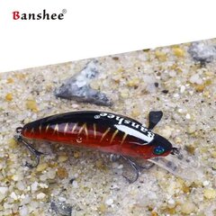 Vobleris Banshee Crankbait 45mm 4.7g GO-CM001, melns / sarkans cena un informācija | Vobleri, ēsmas, vizuļi | 220.lv