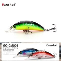 Воблер Banshee Crankbait 45мм 4.7г GO-CM001, зеленый цена и информация | Воблеры, приманки, блесны | 220.lv