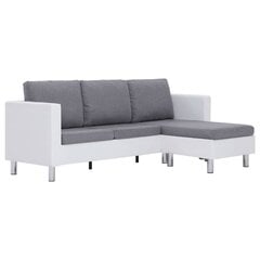 Трехместный диван с подушками, серый цена и информация | Диваны | 220.lv