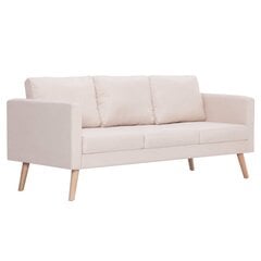 Трехместный диван, коричневатый цена и информация | Диваны | 220.lv