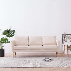 Трехместный диван, коричневатый цена и информация | Диваны | 220.lv