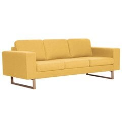 Trīsvietīgs dīvāns, dzeltens цена и информация | Диваны | 220.lv