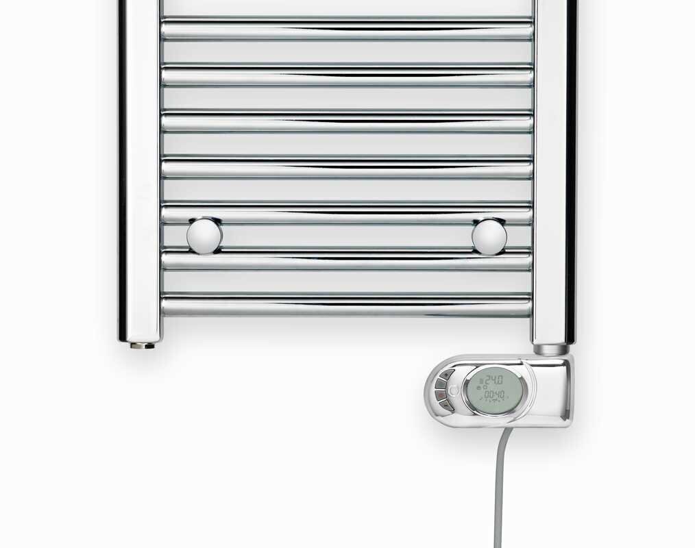 Elektriskais vannasistabas radiators Zehnder Aura PBECZ-080-40/MQ, 80x40 cm, hroma krāsā цена и информация | Dvieļu žāvētāji | 220.lv