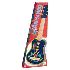 Детская гитара с металлическими струнами, Djeco Animabo DJ06024 цена и информация | Развивающие игрушки | 220.lv