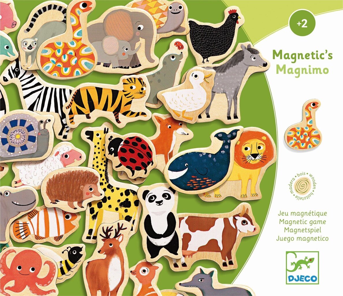 Magnēti – Dzīvnieki (36 gab.), Djeco DJ03124 цена и информация | Attīstošās rotaļlietas | 220.lv