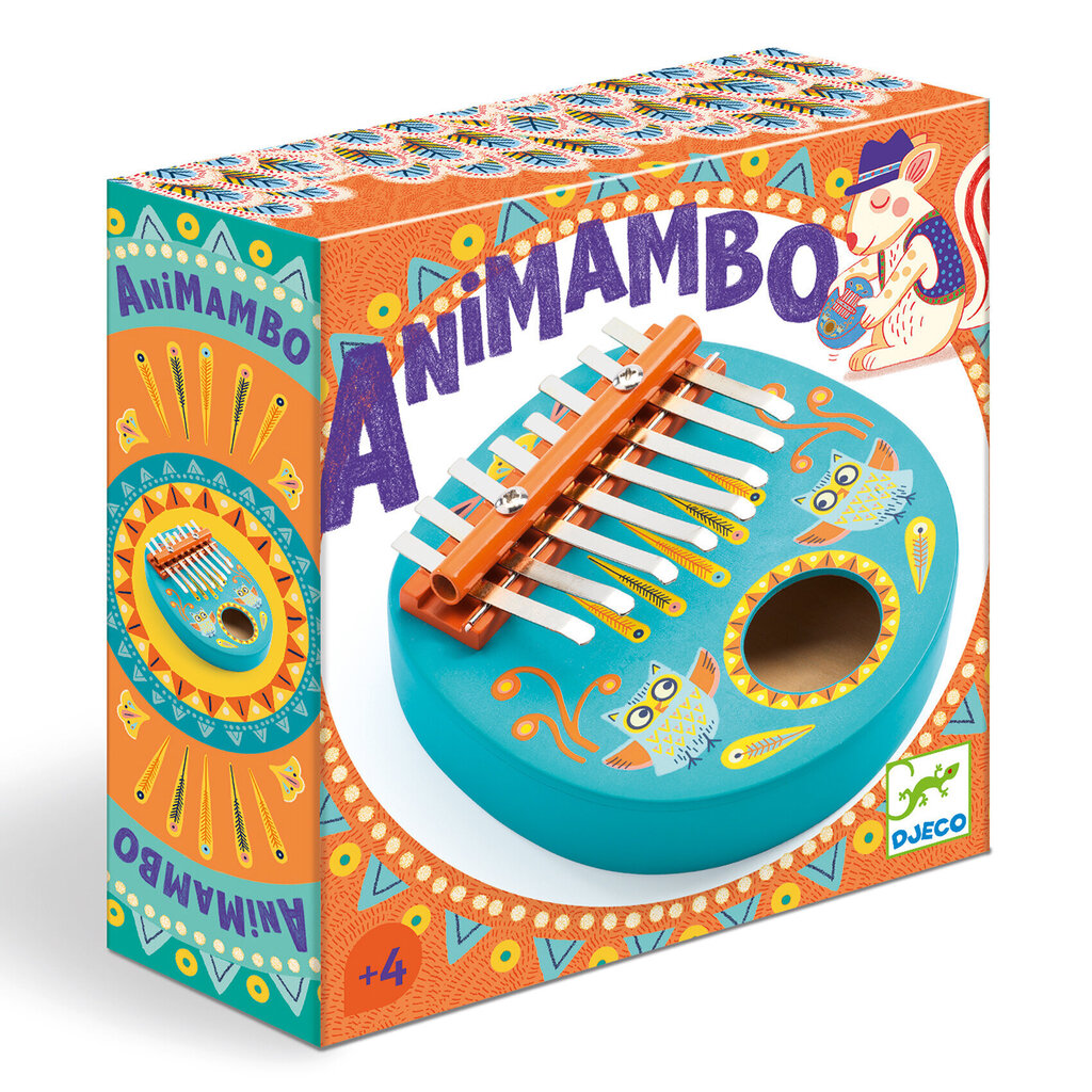 Mūzikas instruments bērniem – Kalimba, Djeco Animambo DJ06019 cena un informācija | Attīstošās rotaļlietas | 220.lv