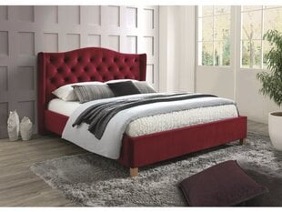 Кровать Signal Meble Aspen Velvet 160x200 см, красная цена и информация | Кровати | 220.lv