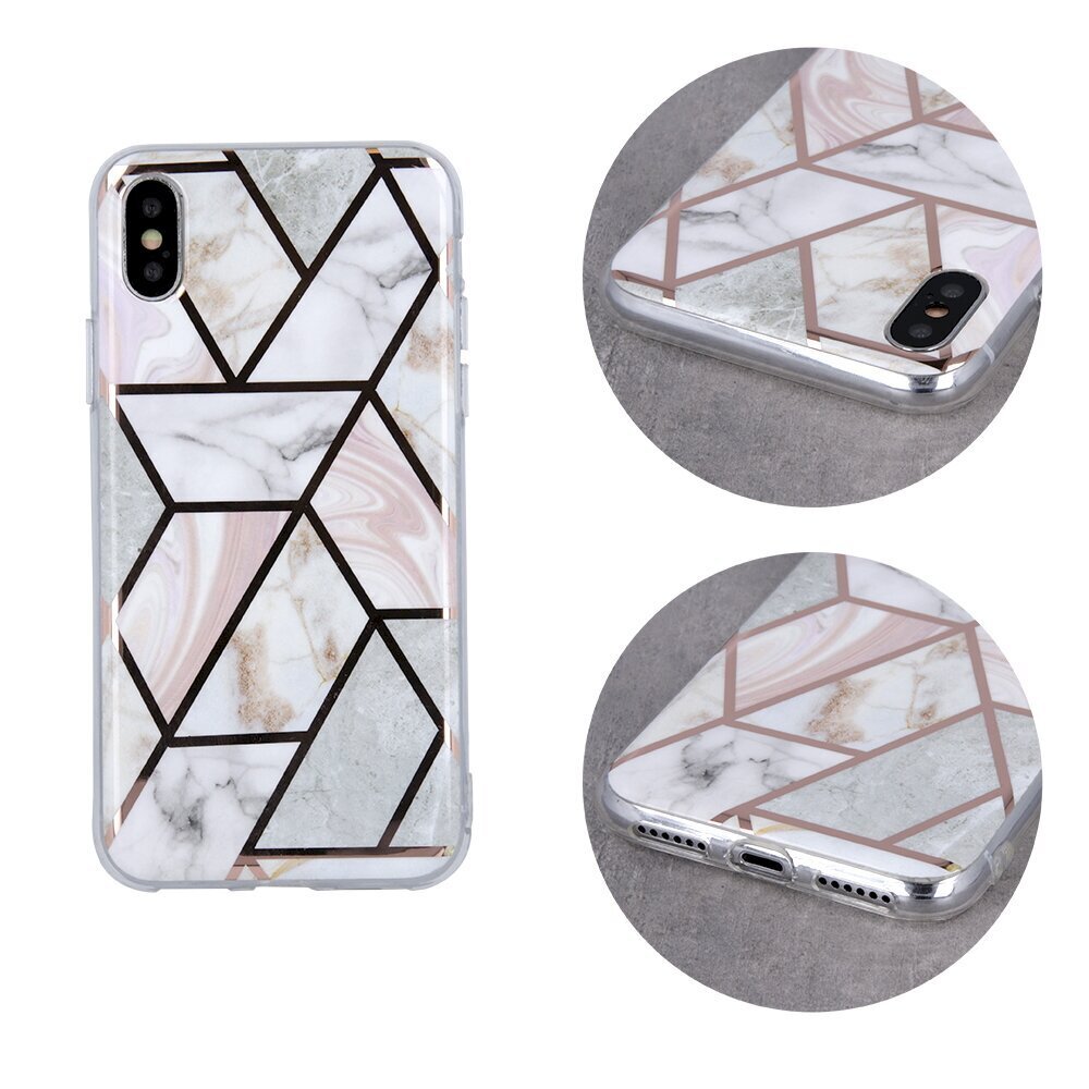 Fusion Geometric Marble silikona aizsargapvalks Apple iPhone 11 Pro rozā cena un informācija | Telefonu vāciņi, maciņi | 220.lv