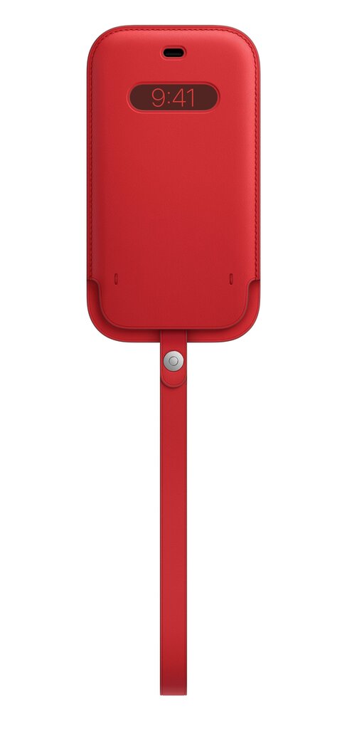 Apple Leather Sleeve MagSafe MHMR3ZM/A (PRODUCT)RED cena un informācija | Telefonu vāciņi, maciņi | 220.lv