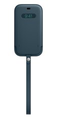 Apple iPhone 12 Pro Max Leather Sleeve ar MagSafe, Baltic Blue cena un informācija | Telefonu vāciņi, maciņi | 220.lv