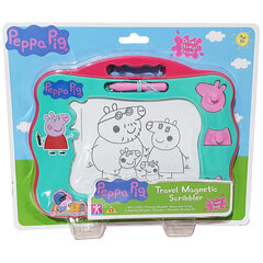 Magnētiskā zīmēšanas tāfele ar 3 zīmogiem Peppa Pig cena un informācija | Attīstošās rotaļlietas | 220.lv
