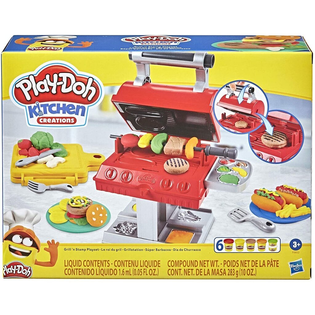 Plastilīna komplekts Grilis Hasbro Play-Doh Kitchen Creations цена и информация | Attīstošās rotaļlietas | 220.lv