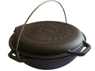 Čuguna katls ar vāku Brizoll Asian Lid-Pan, 4 l cena un informācija | Ugunskura katli, trauki un galda piederumi | 220.lv