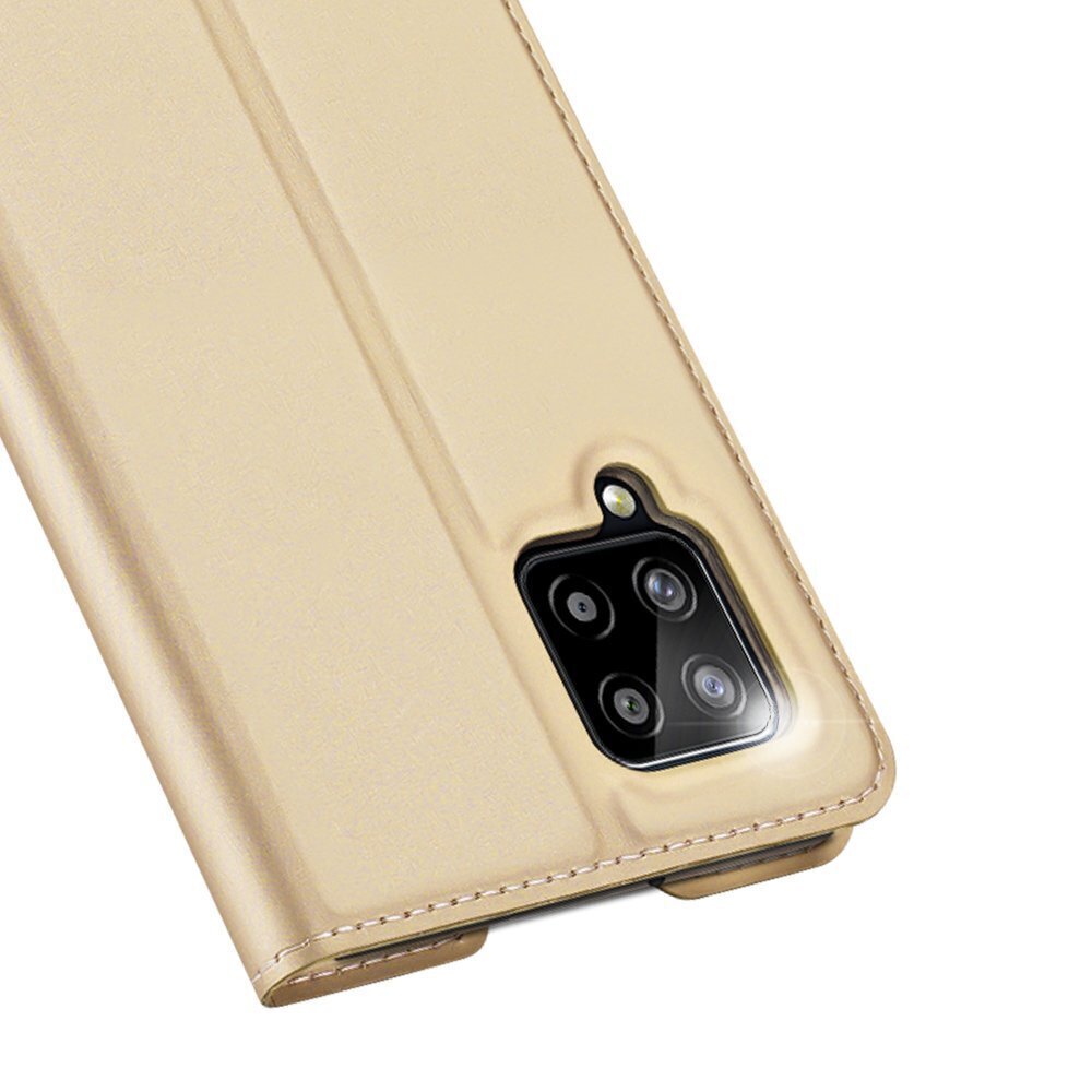 DUX DUCIS Skin Pro Grāmatas tipa maciņš Samsung Galaxy A42 5G, zeltains cena un informācija | Telefonu vāciņi, maciņi | 220.lv