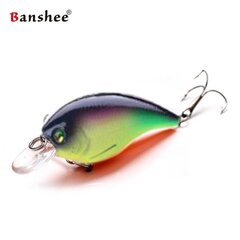 Воблер Banshee Crankbait Bass 60mm 10g VC01 Black Back, плавучий цена и информация | Воблеры, приманки, блесны | 220.lv