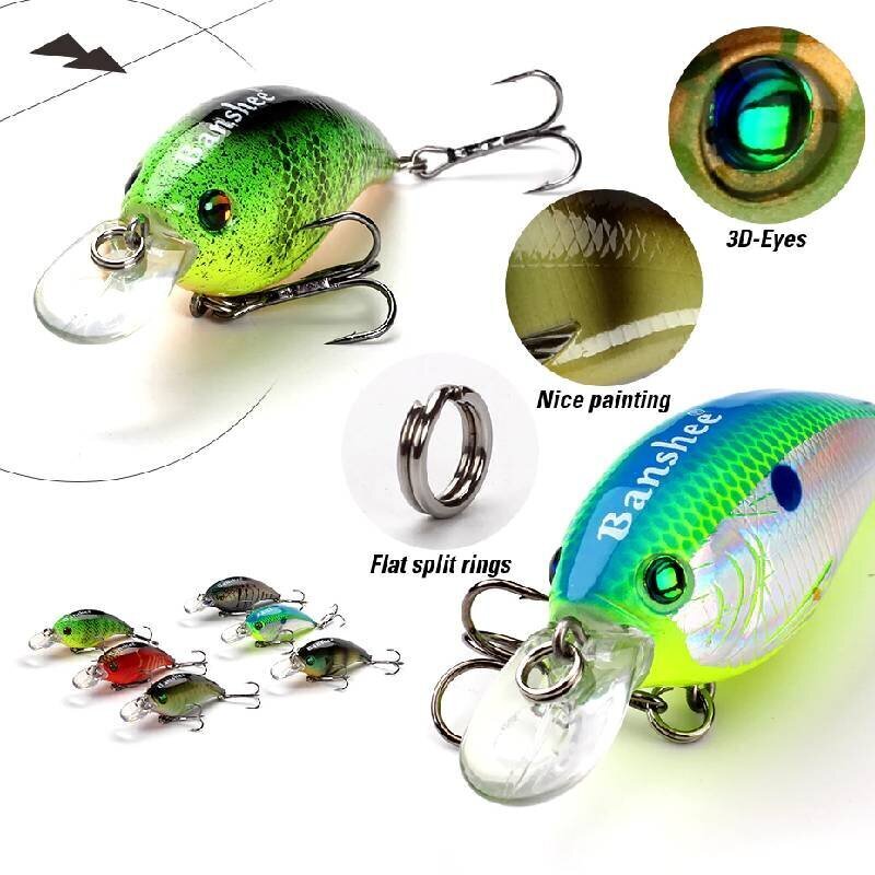 Vobleris Banshee Crankbait Bass 60mm 10g VC01 Golden Spot Ayu, Peldošs cena un informācija | Vobleri, ēsmas, vizuļi | 220.lv