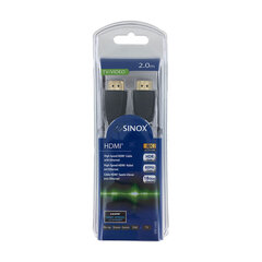 HDMI кабель SINOX SXV1261, 2.0м цена и информация | Кабели и провода | 220.lv