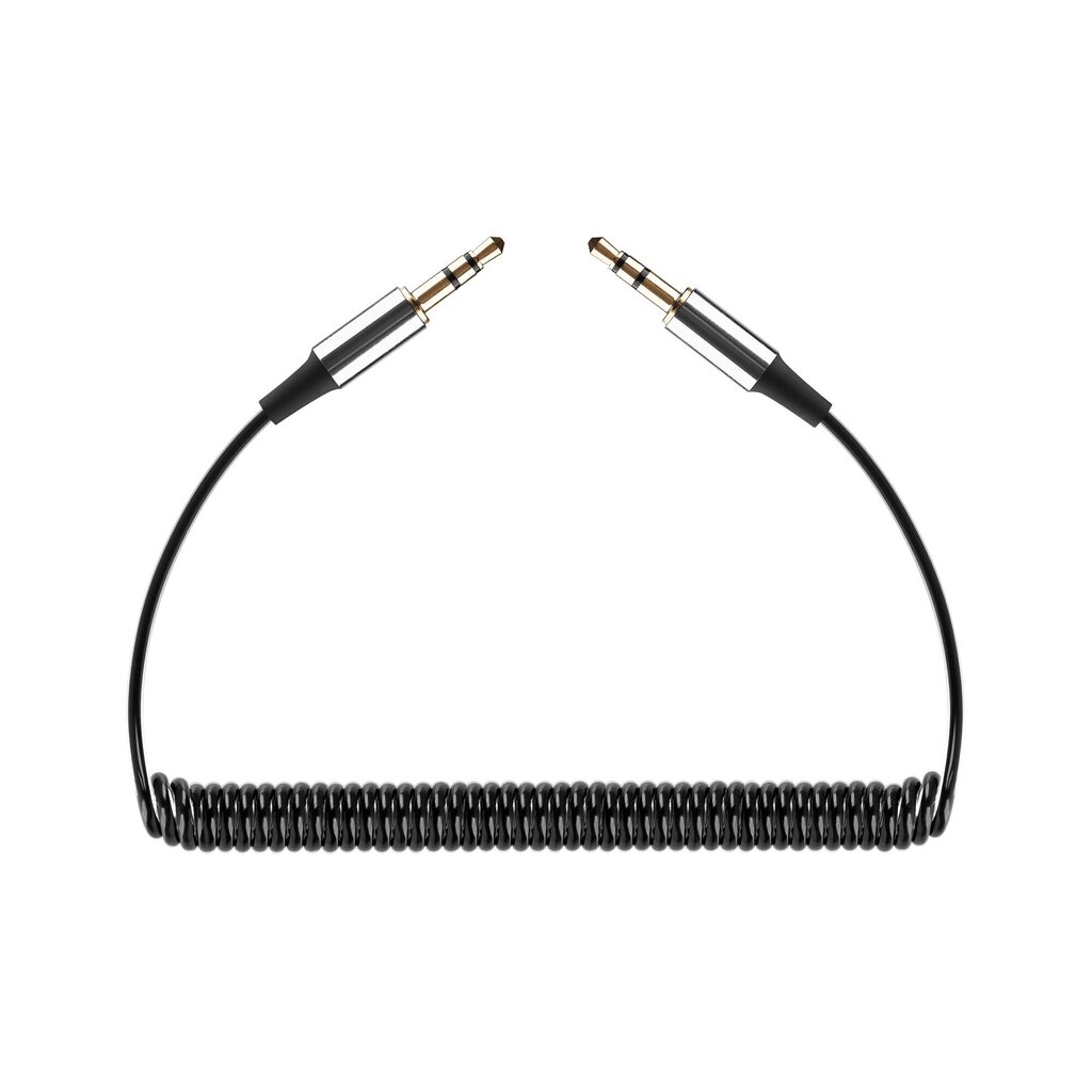 Rebel Audio AUX vads 3.5 mm -> 3.5 mm 1 m Melns cena un informācija | Kabeļi un vadi | 220.lv