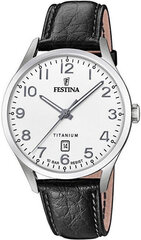 Vīriešu pulkstenis Festina classic strap titanium 20467/1 cena un informācija | Vīriešu pulksteņi | 220.lv