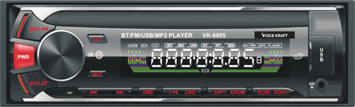 Auto Magnetola VK-8605 cena un informācija | Auto magnetolas, multimedija | 220.lv