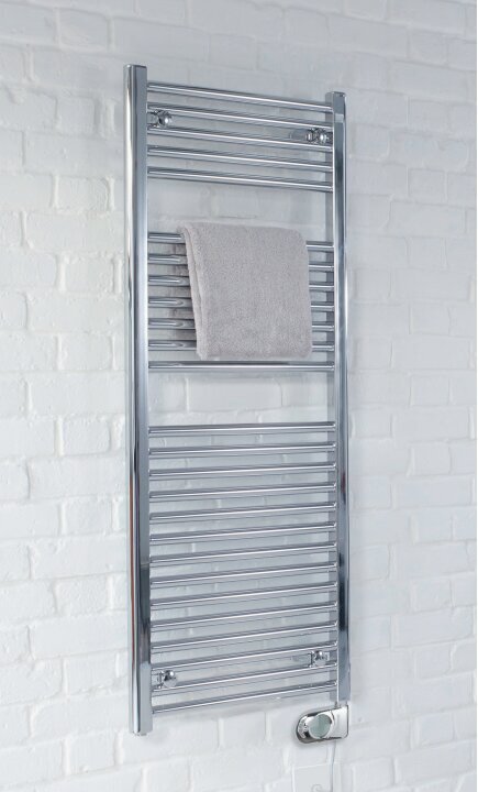 Elektriskais radiators vannasistabai Zehnder Aura PBECZ-120-60 / MQ, 120x60 cm, hroma cena un informācija | Dvieļu žāvētāji | 220.lv