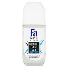 Rullīšu dezodorants Fa Men Invisible Fresh, 50 ml цена и информация | Dezodoranti | 220.lv