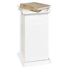 Sānu galds ar durvīm, 57,4 cm, balts cena un informācija | Žurnālgaldiņi | 220.lv