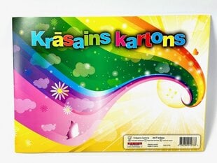 Kartons krāsains A4,7 krāsas cena un informācija | Burtnīcas un papīra preces | 220.lv