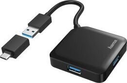 USB Centrmezgls Hama 00200116 cena un informācija | Adapteri un USB centrmezgli | 220.lv