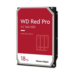 HDD|WESTERN DIGITAL|Red Pro|18TB|SATA 3.0|512 MB|7200 rpm|3,5"|WD181KFGX цена и информация | Внутренние жёсткие диски (HDD, SSD, Hybrid) | 220.lv