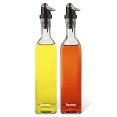 Pudeļu komplekts etiķim un eļļai 2x500 ml (stikls) cena un informācija | Virtuves piederumi | 220.lv