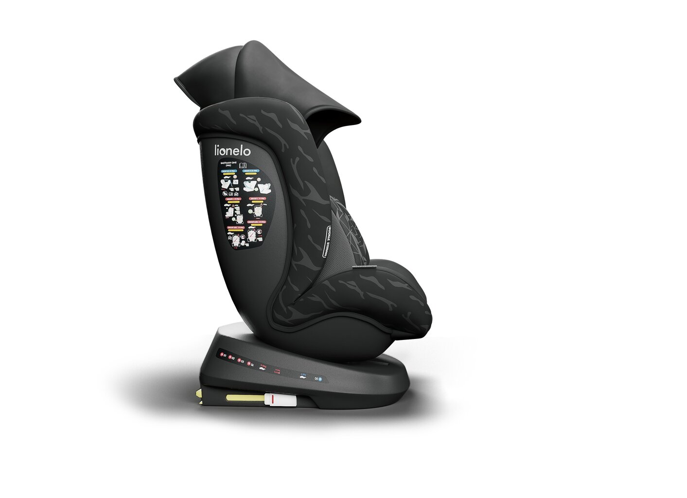 Autokrēsliņš Lionelo Bastiaan One Isofix, 0-36 kg, Black Onyx цена и информация | Autokrēsliņi | 220.lv