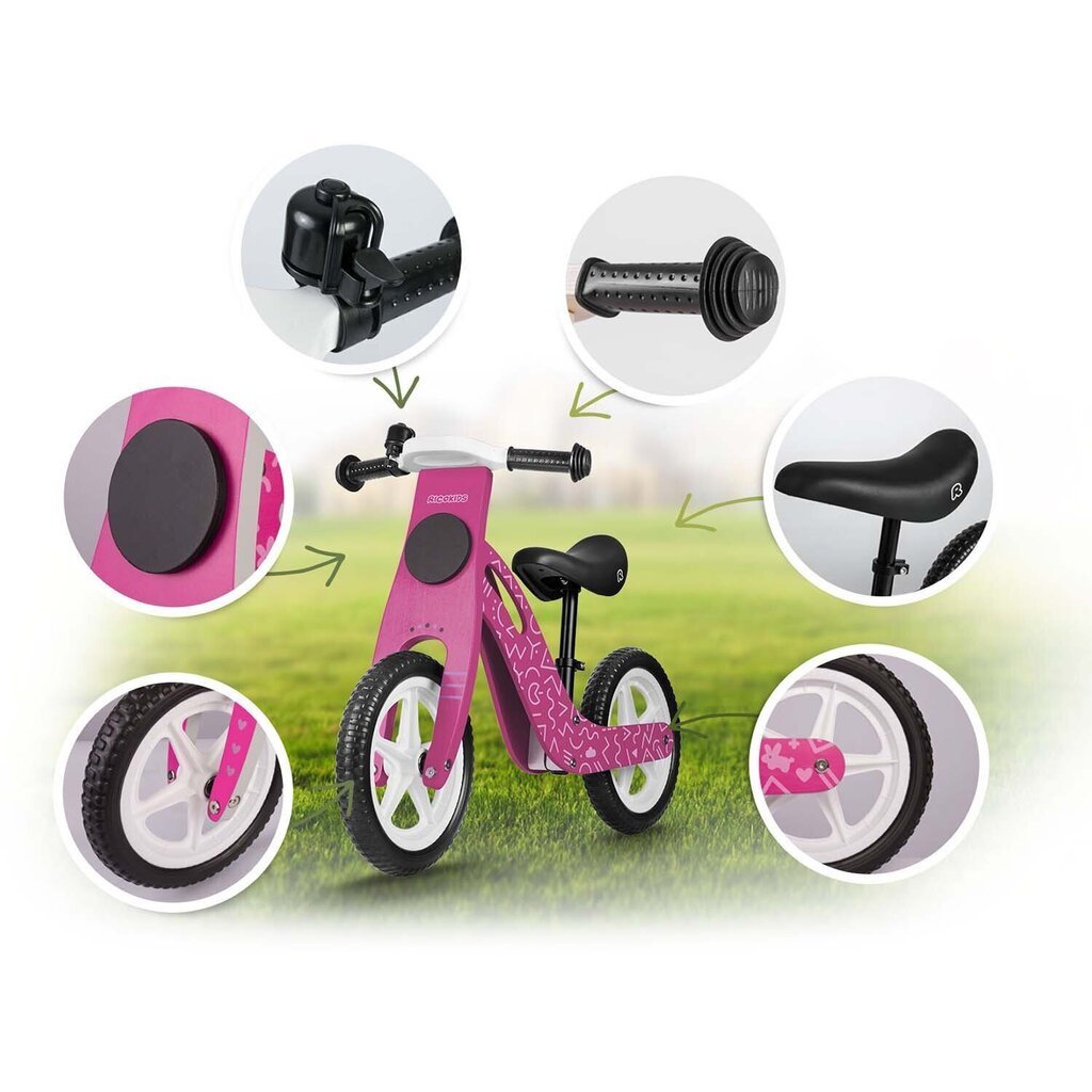 Koka balansa velosipēds Ricokids RC-614 cena un informācija | Balansa velosipēdi | 220.lv