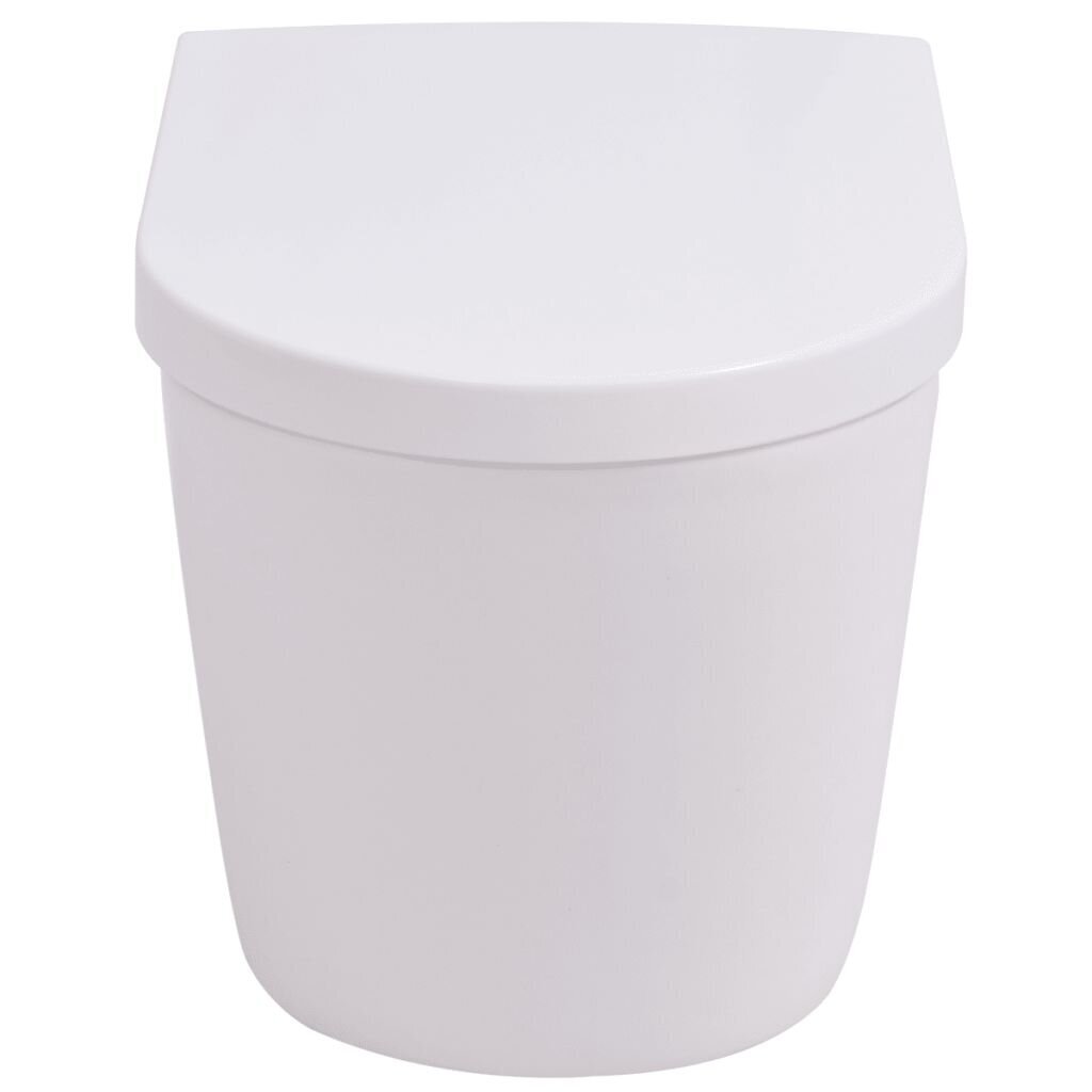 Piestiprināms keramikas tualetes pods, balts cena un informācija | Tualetes podi | 220.lv