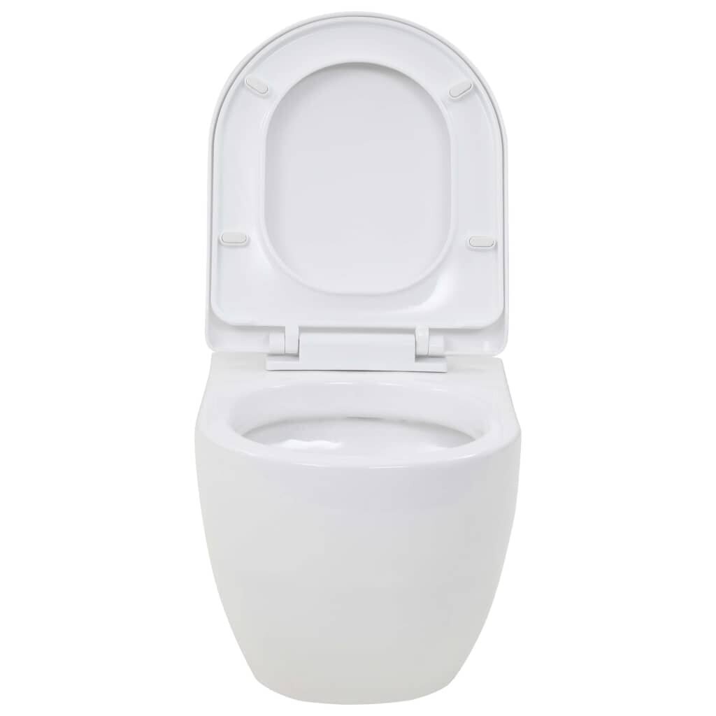 Piestiprināms tualetes pods, balts cena un informācija | Tualetes podi | 220.lv