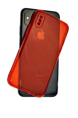 Vāciņš paredzēts iPhone X/XS, sarkans, Clear case cena un informācija | Telefonu vāciņi, maciņi | 220.lv