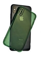 Vāciņš paredzēts iPhone X/XS, tumši zaļš, Clear case cena un informācija | Telefonu vāciņi, maciņi | 220.lv